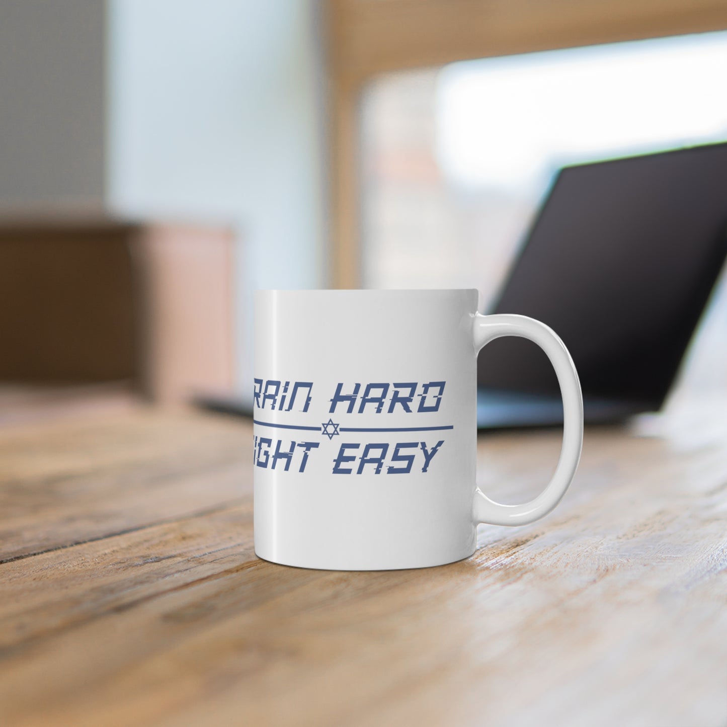 2024 Train Hard Fight Easy Ceramic Coffee Cups, 11oz