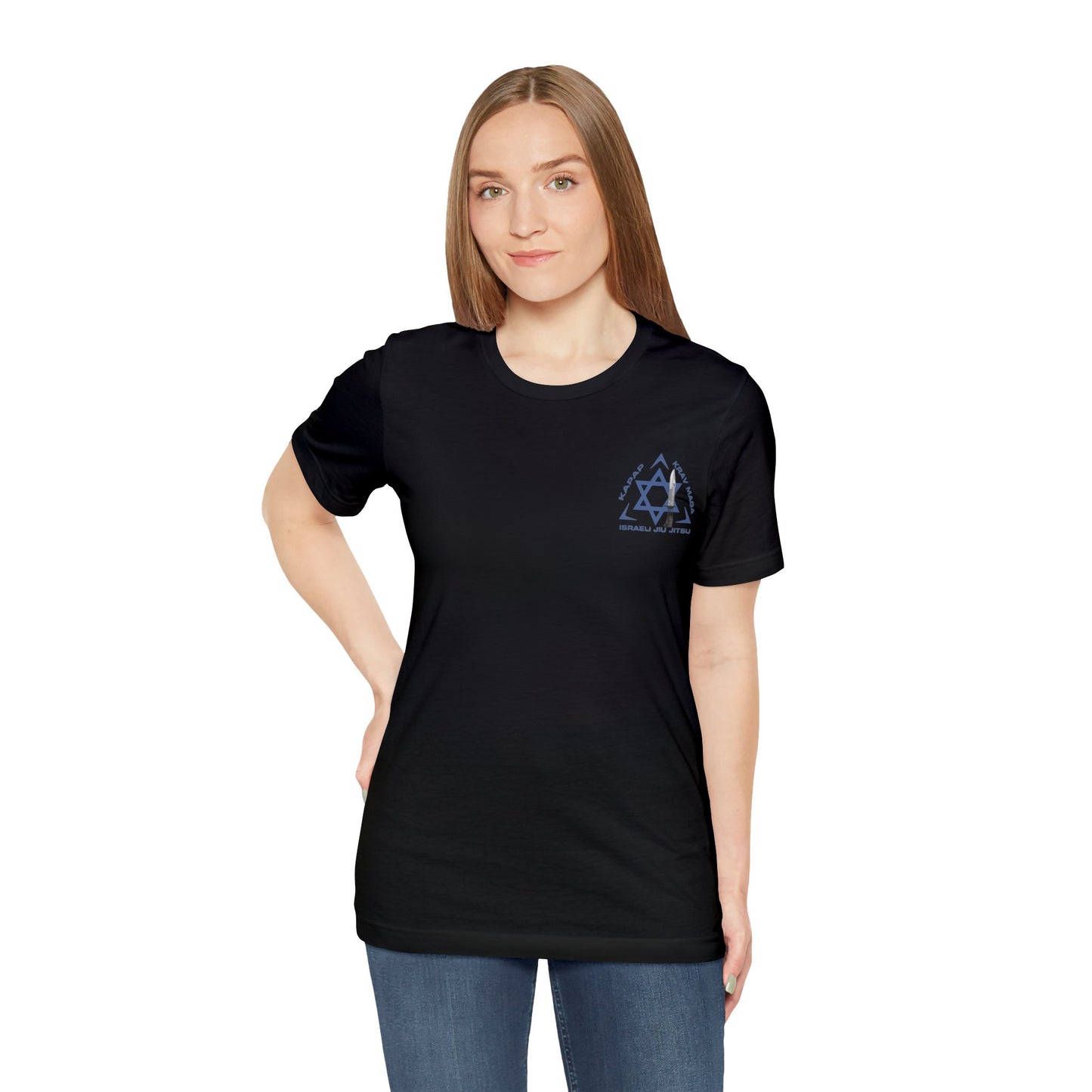 Train Hard Fight Easy Blue Unisex Short Sleeve Tee